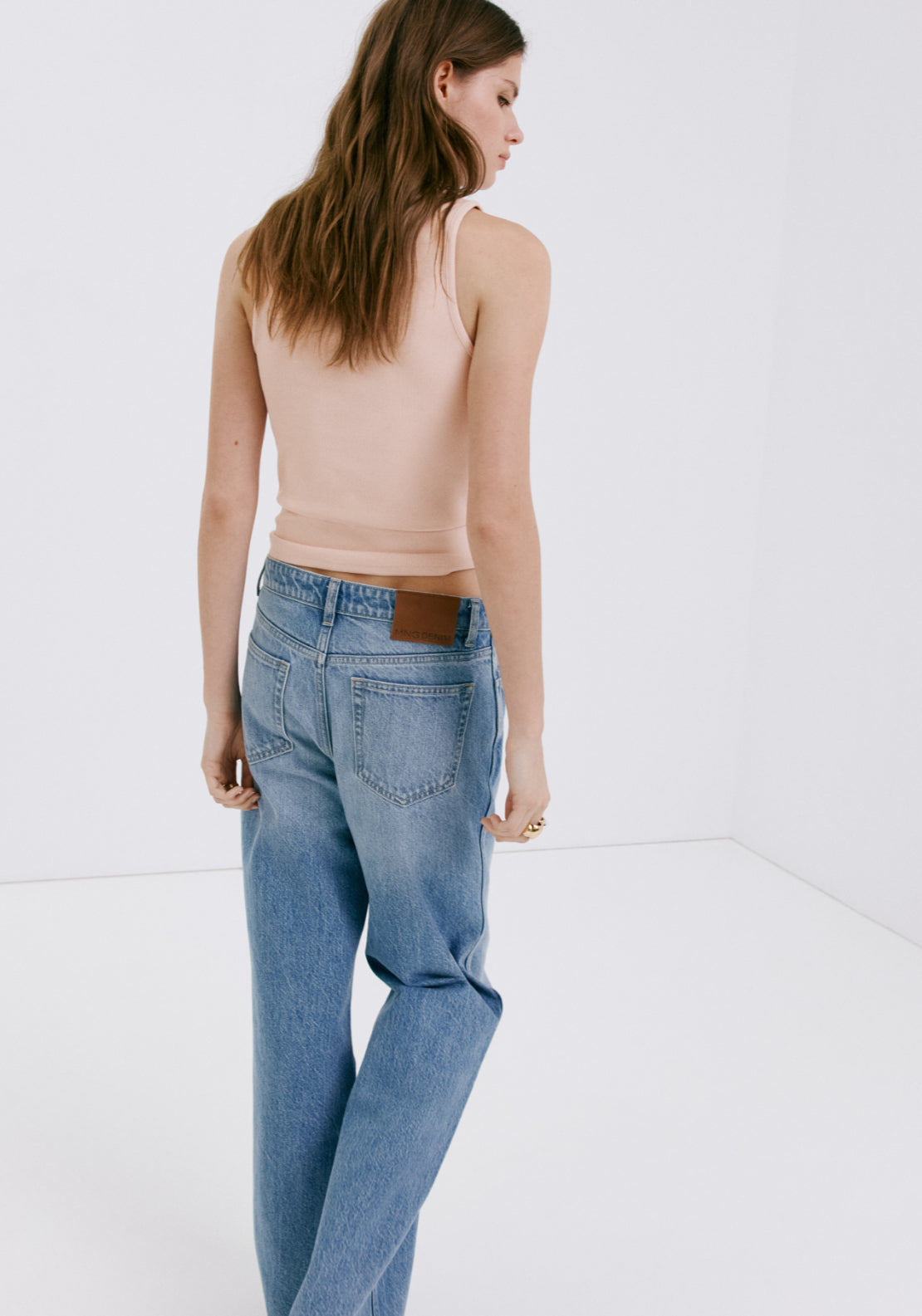 Ribbed Cotton-Blend Top - Pink