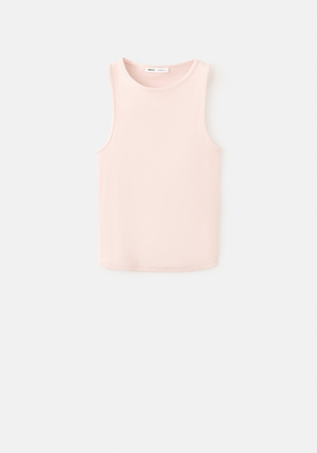 Ribbed Cotton-Blend Top - Pink