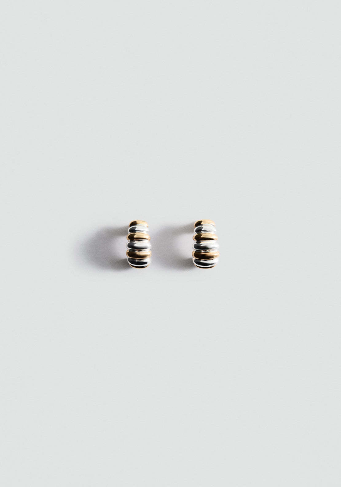 Two-Tone Earrings - Gold