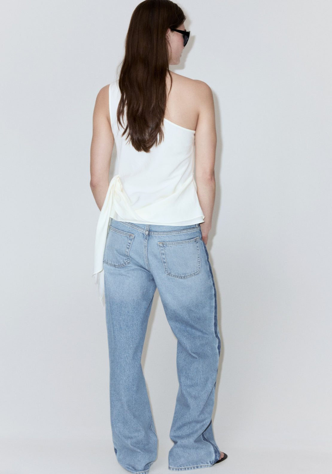Mid Rise Straight Jeans - Denim Blue