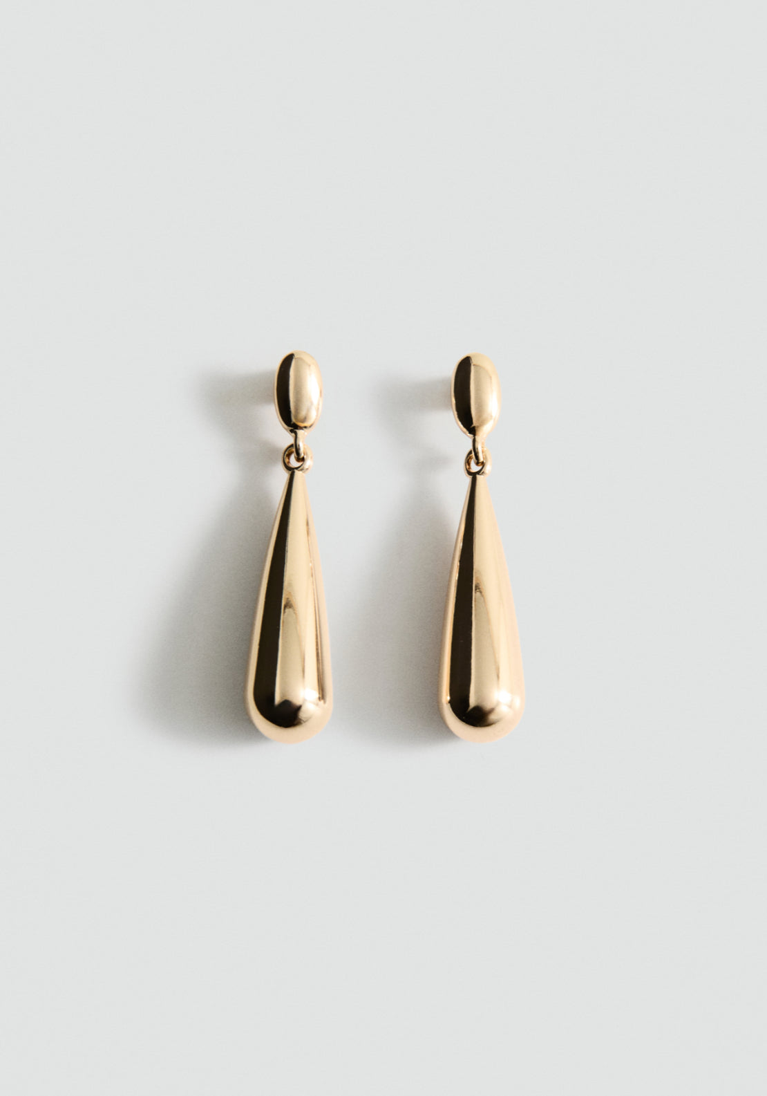 Statement Drop Earrings - Gold