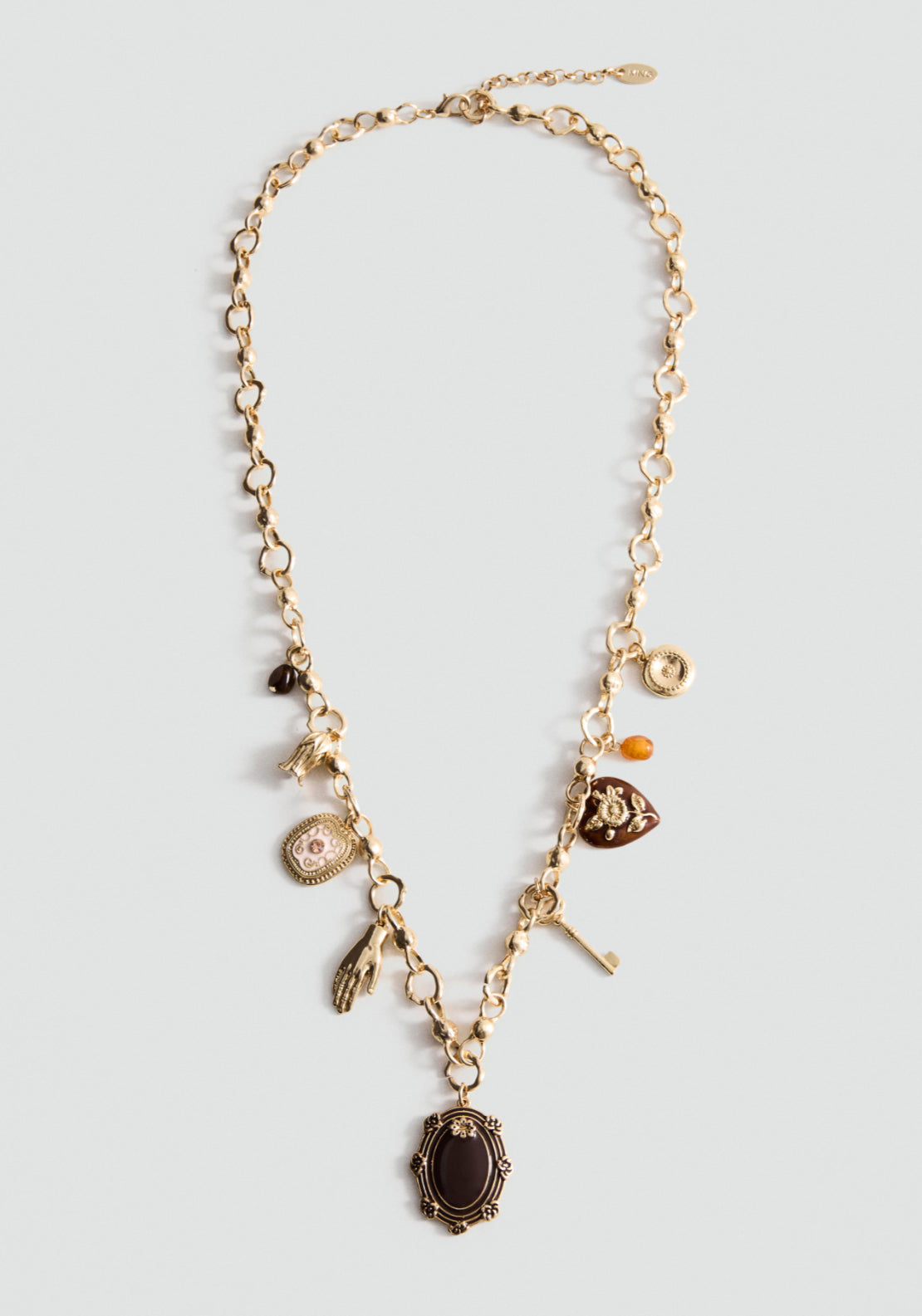 Mixed Bead Necklace - Gold