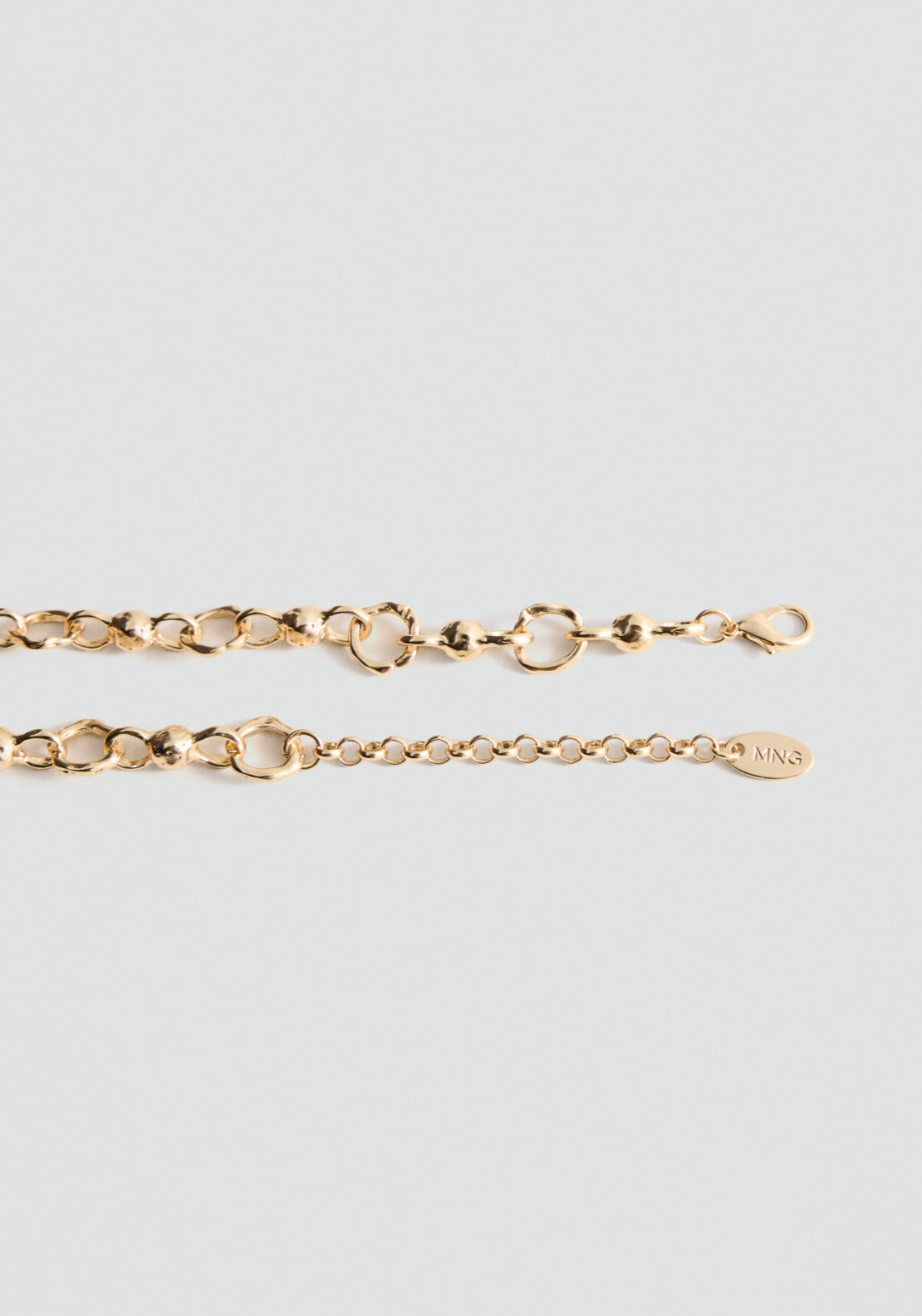 Mixed Bead Necklace - Gold