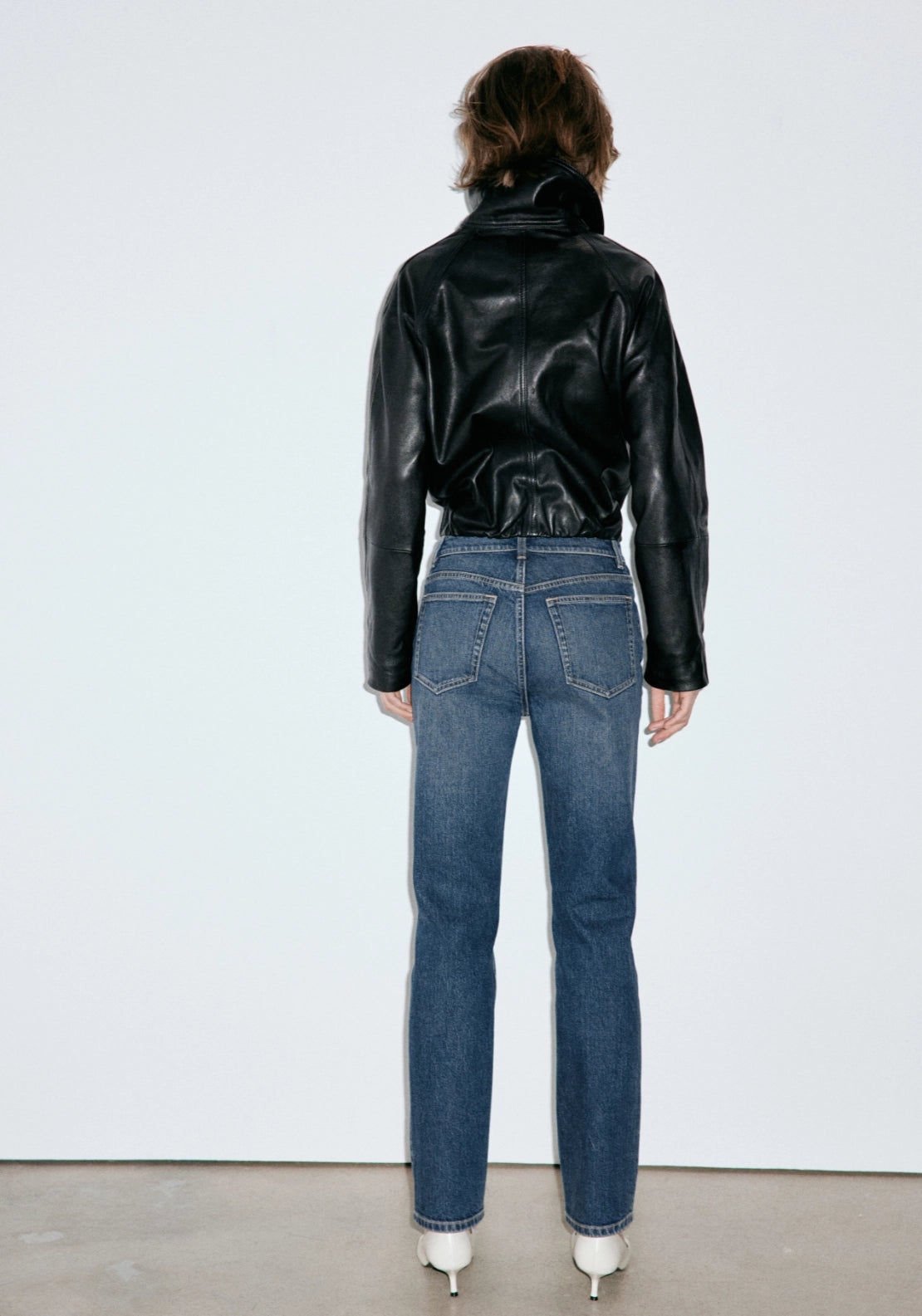 Slim Fit High Waist Jeans - Denim Blue