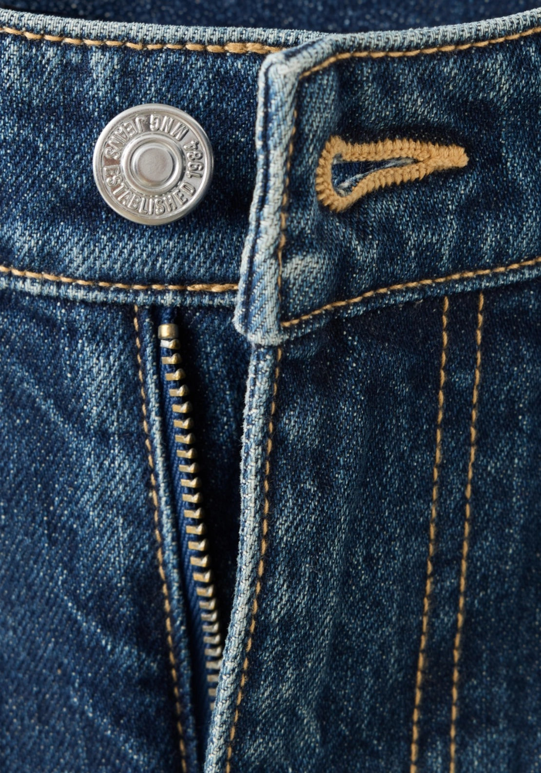 Slim Fit High Waist Jeans - Denim Blue
