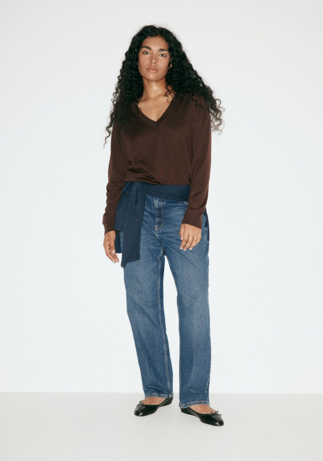 Slim Fit High Waist Jeans - Denim Blue