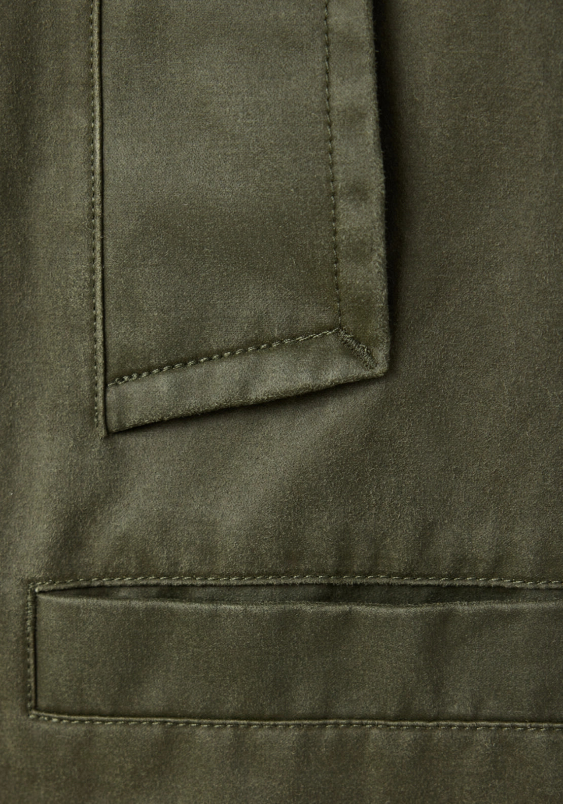 Corduroy Collar Jacket - Green