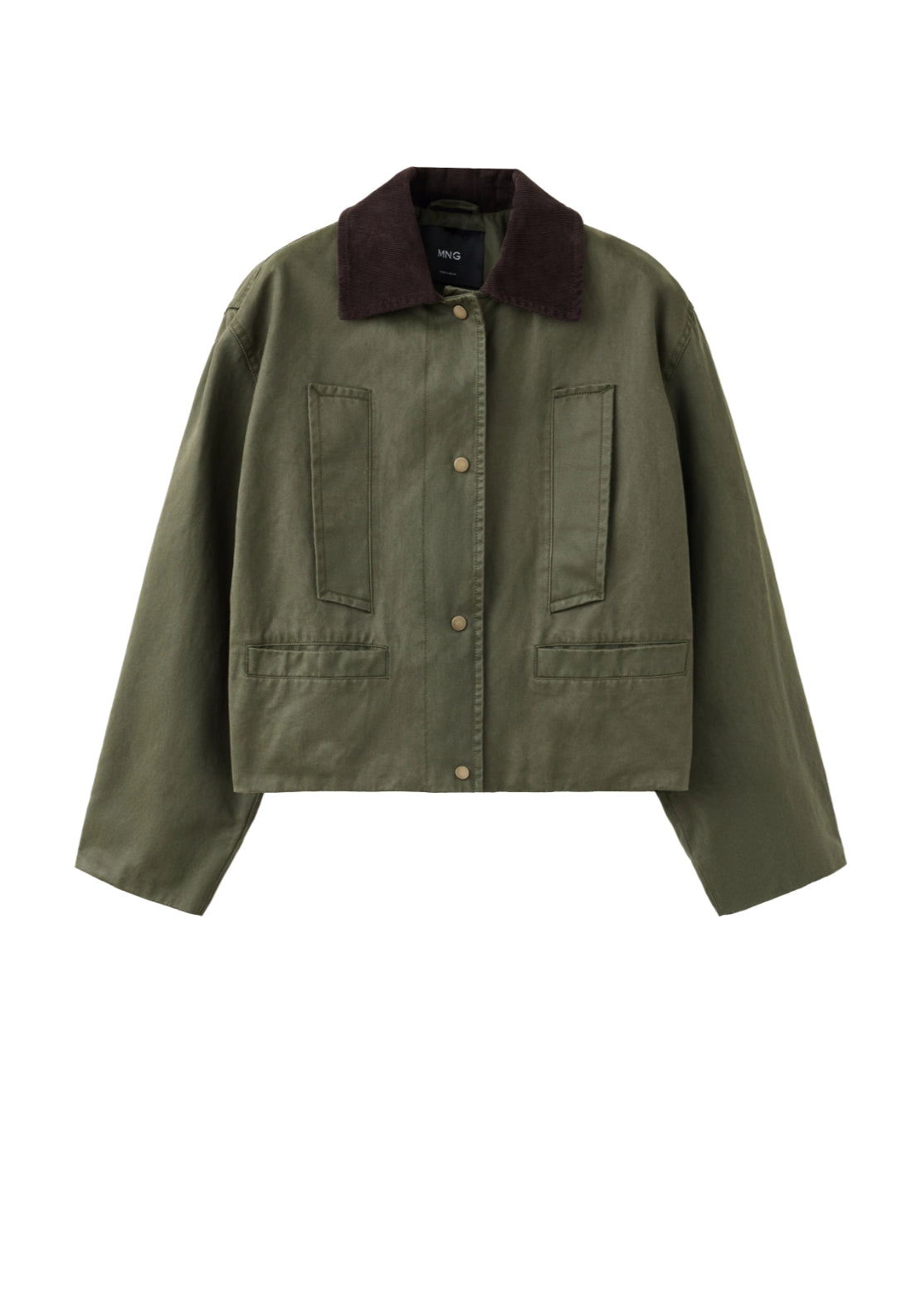 Corduroy Collar Jacket - Green