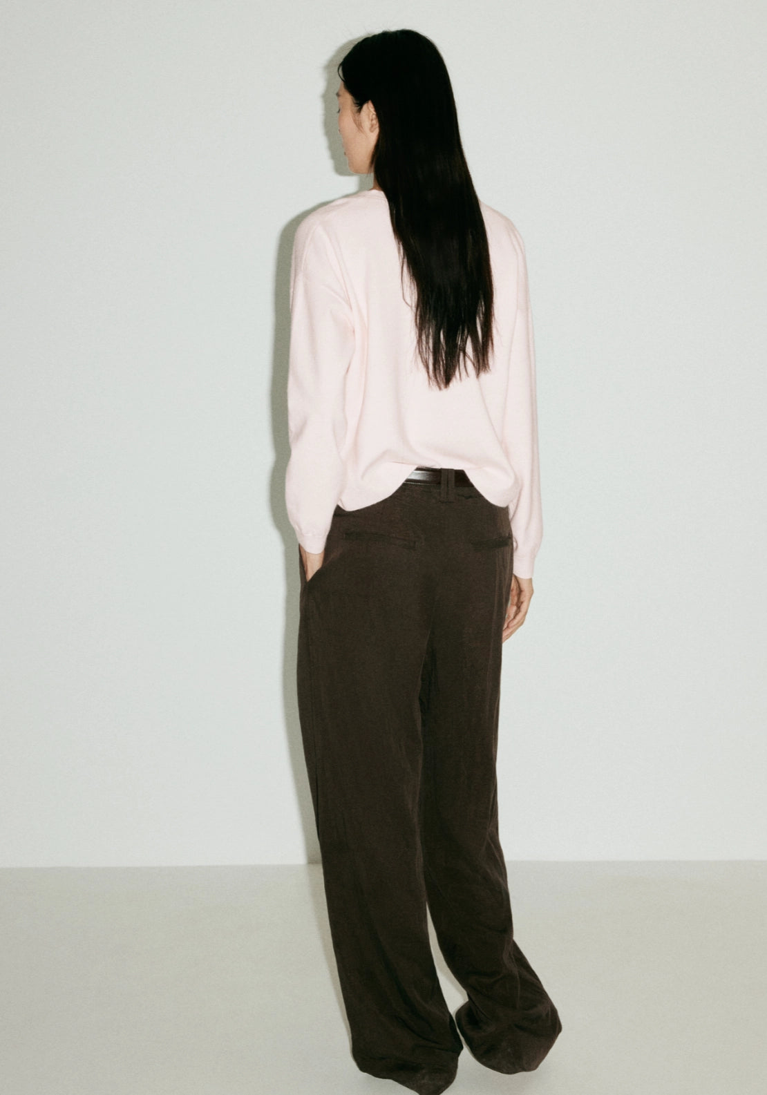 Button Front V-Neck Cardigan - Pink