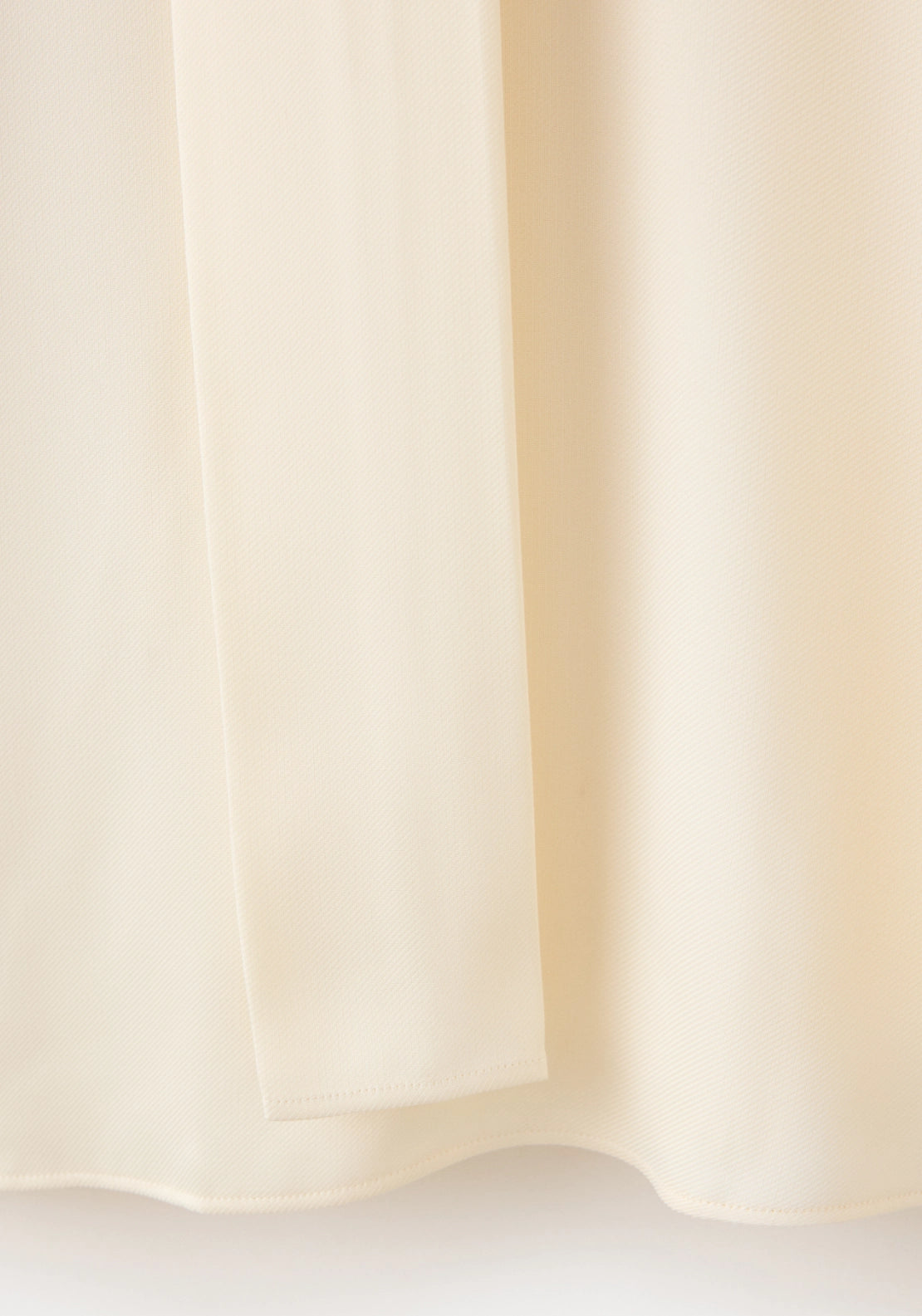 High Neck Blouse With Scarf Detail - Cream