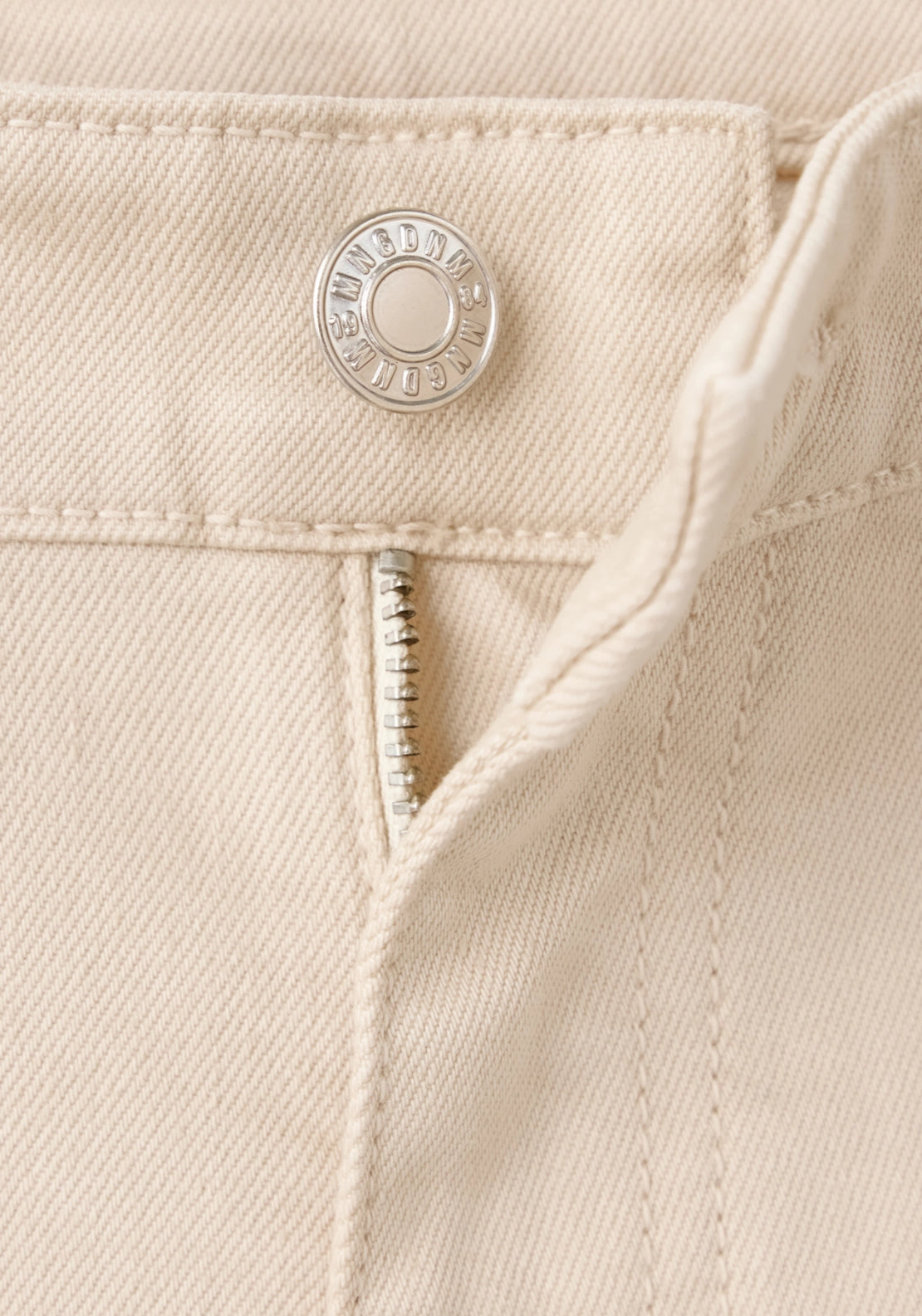 Sienna Cropped Flared Jeans - Beige