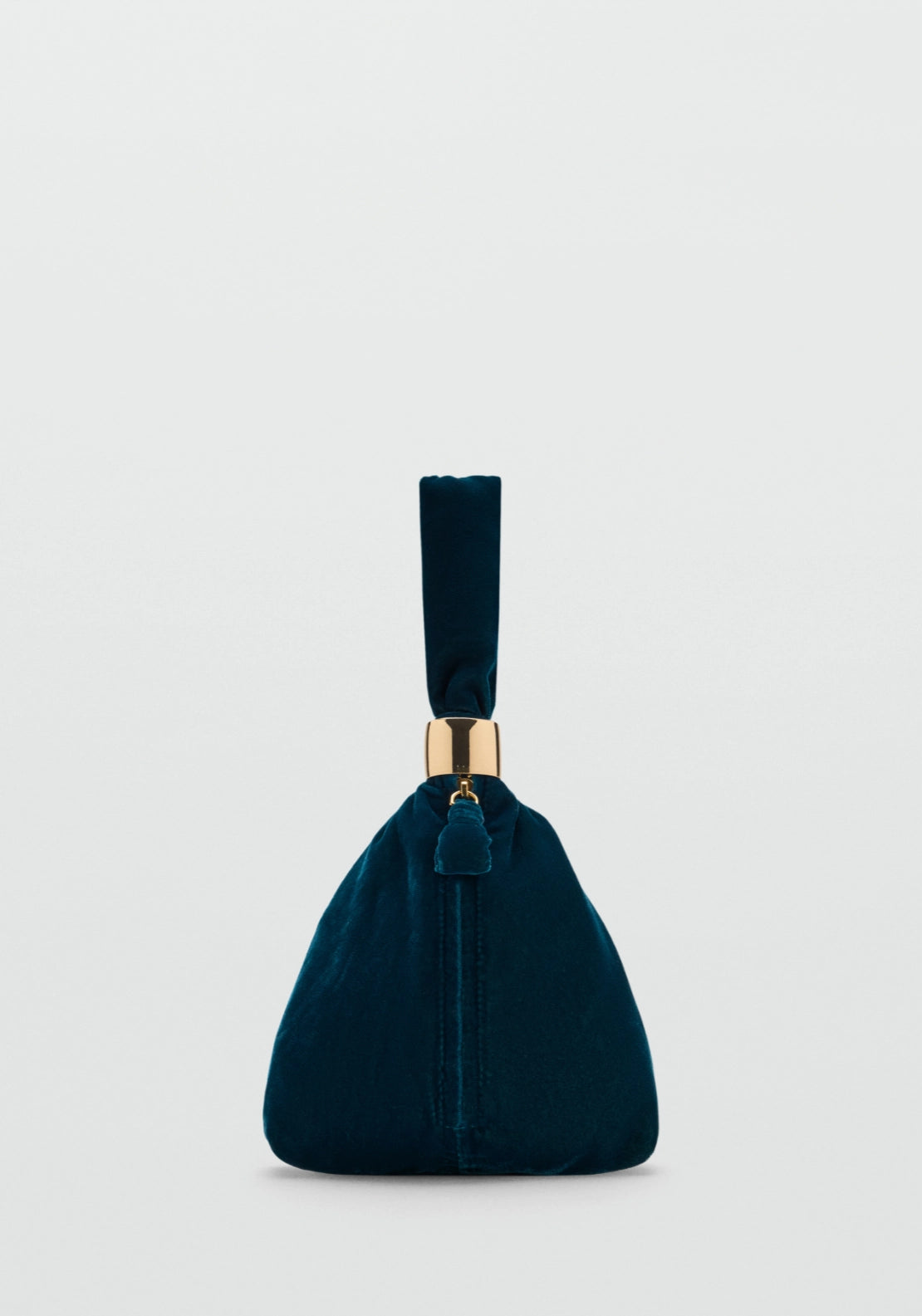 Velvet Handbag - Blue