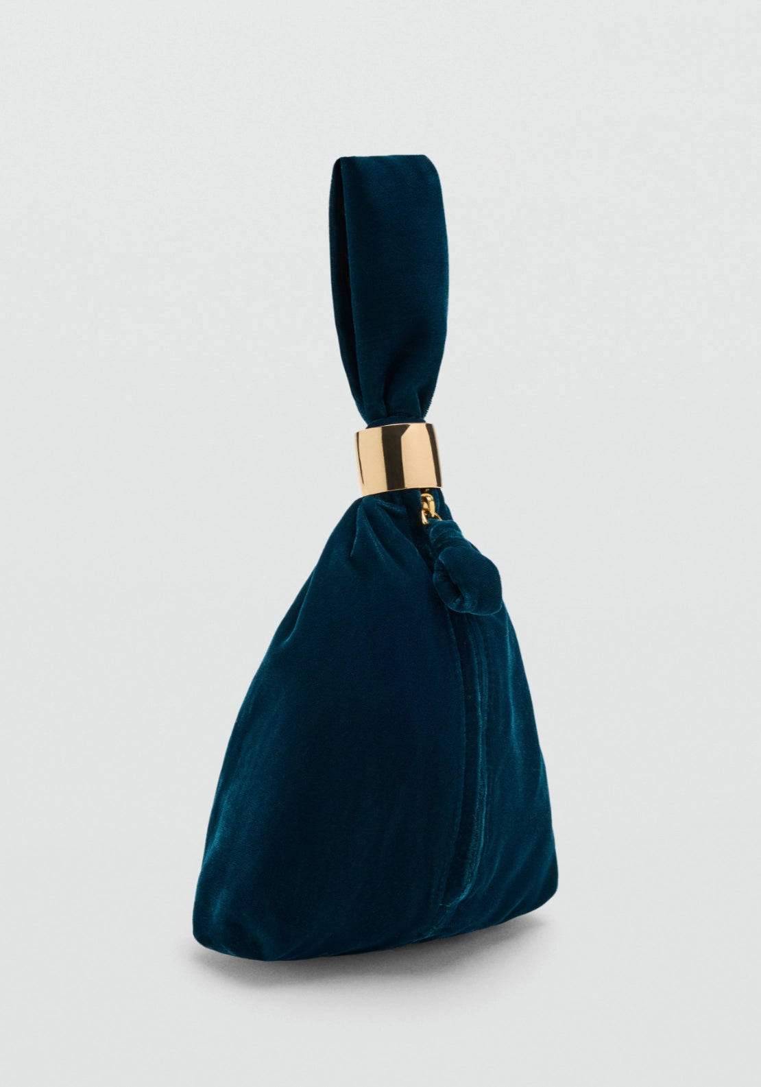 Velvet Handbag - Blue