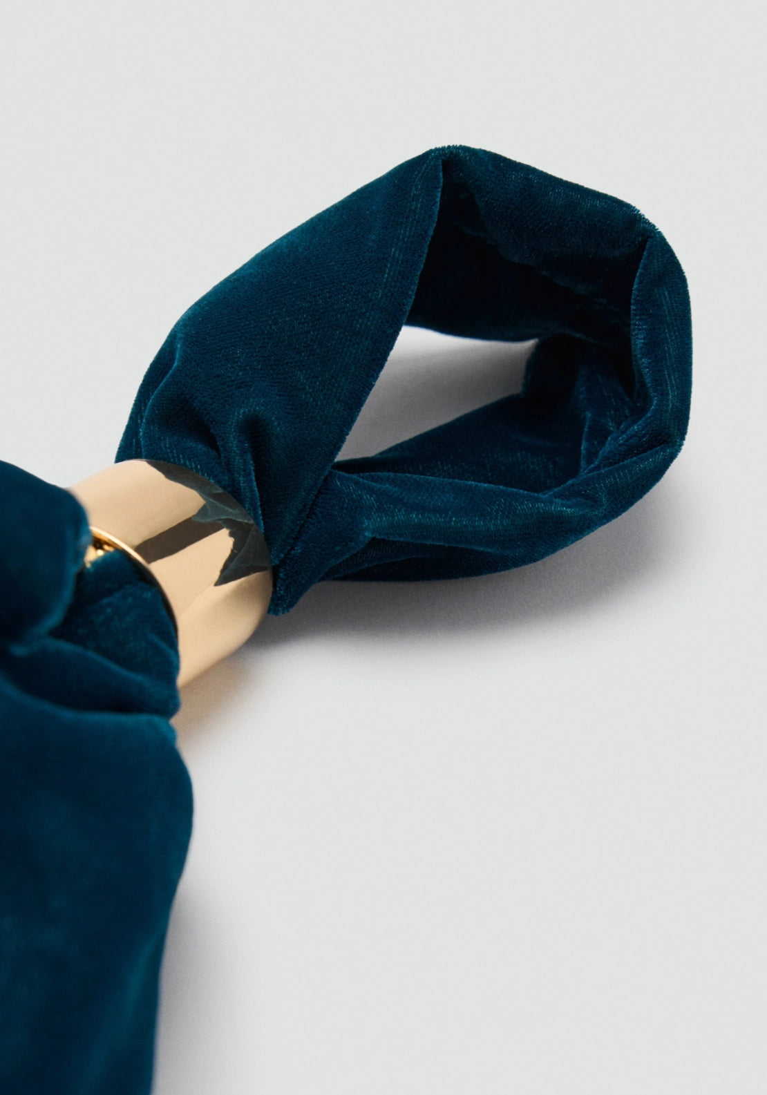 Velvet Handbag - Blue