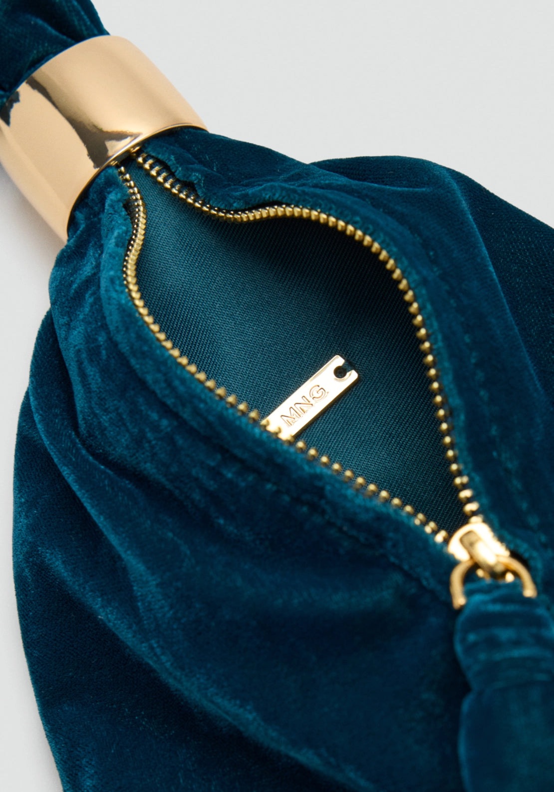 Velvet Handbag - Blue