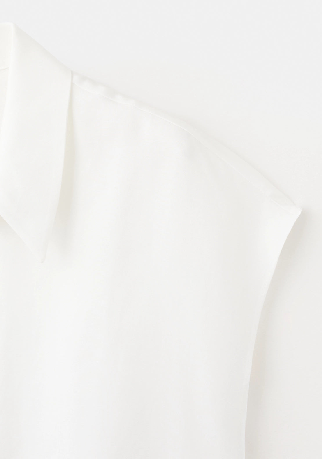 Short Sleeve Lyocell Shirt - Cream