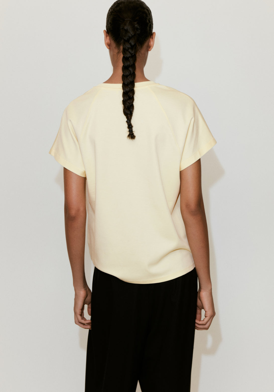 Short Sleeved Cotton T-Shirt - Yellow