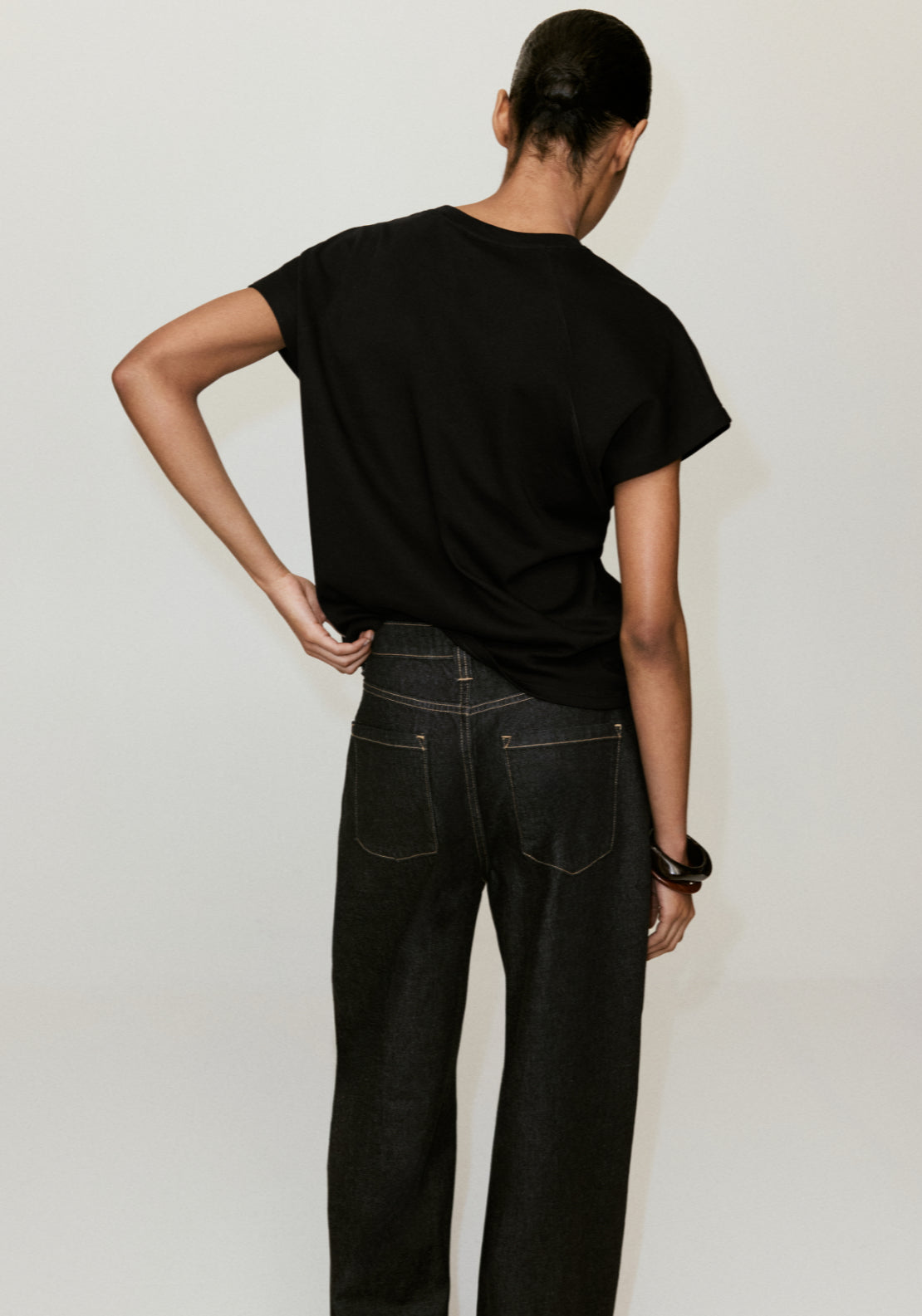 100% Cotton Short Sleeved T-Shirt - Black