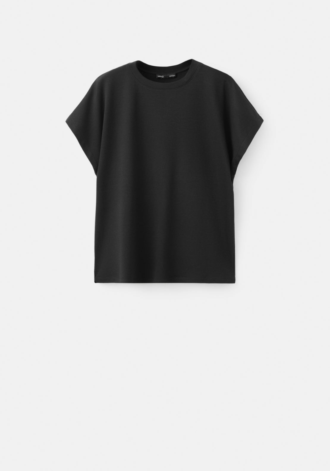 Short Sleeved Cotton T-Shirt - Black