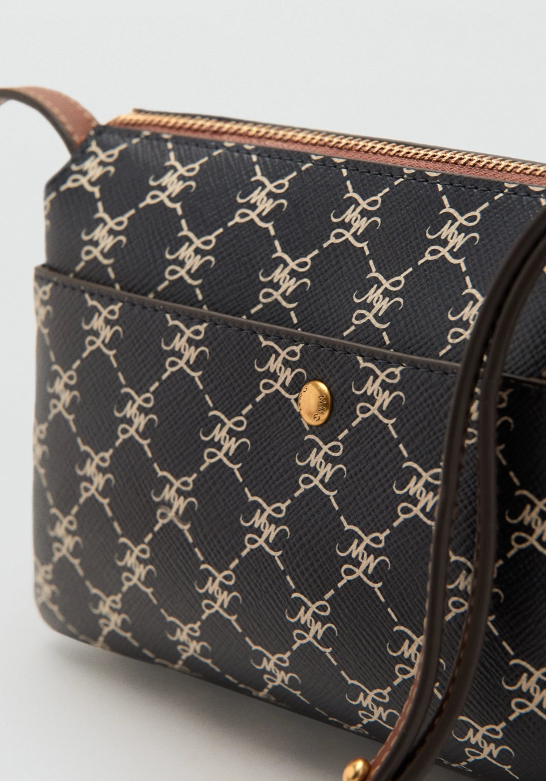 Shoulder Bag With Printed Logo - Blue