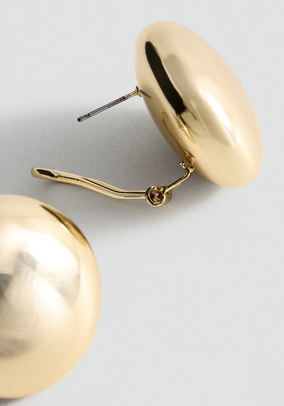 Round Volume Earrings - Gold