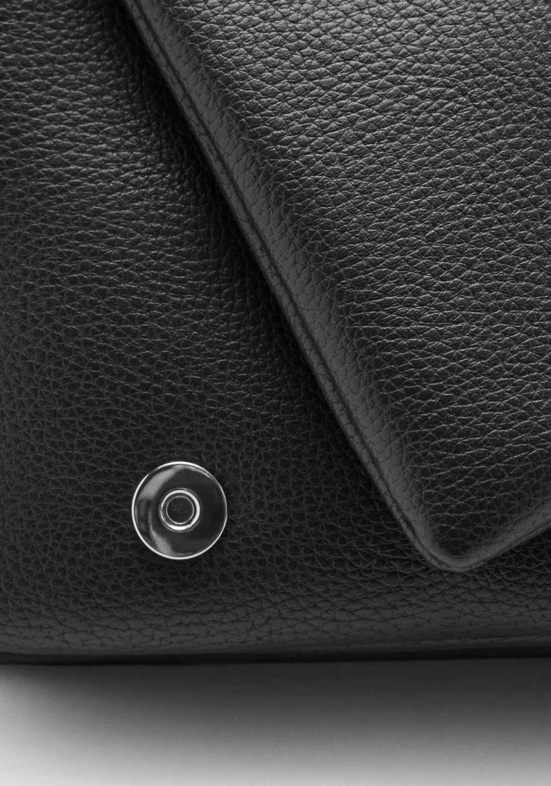 Small Crossbody Bag With Magnetic Button - Black