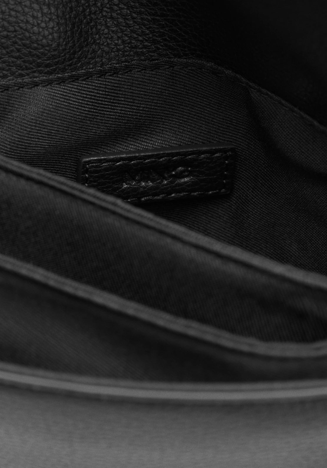 Small Crossbody Bag With Magnetic Button - Black