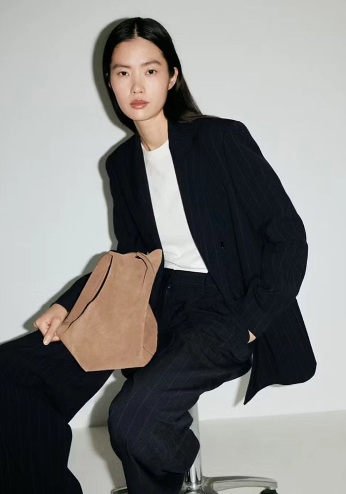 Double Breasted Suit Blazer - Blue
