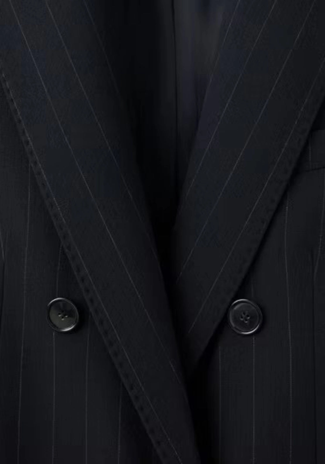 Double Breasted Suit Blazer - Blue
