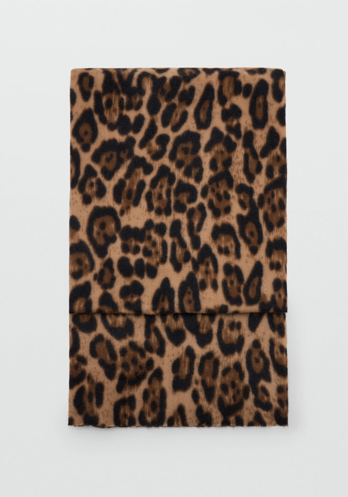 Animal Print Scarf - Brown