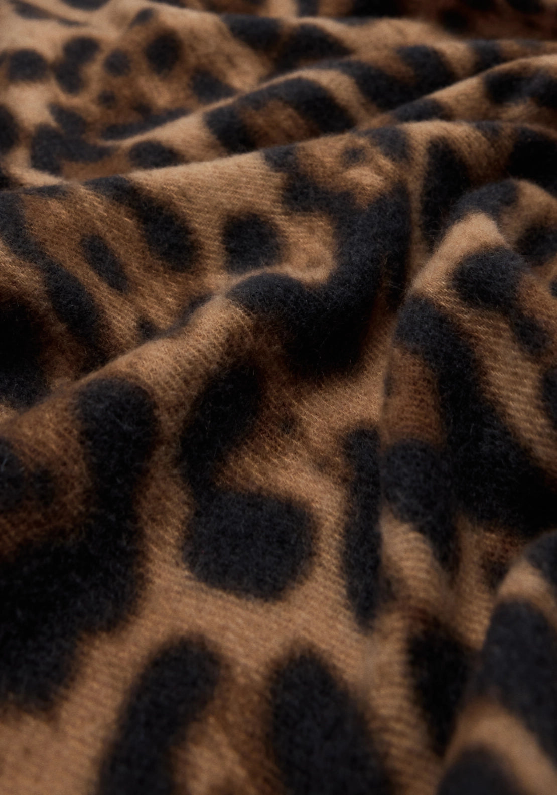 Animal Print Scarf - Brown