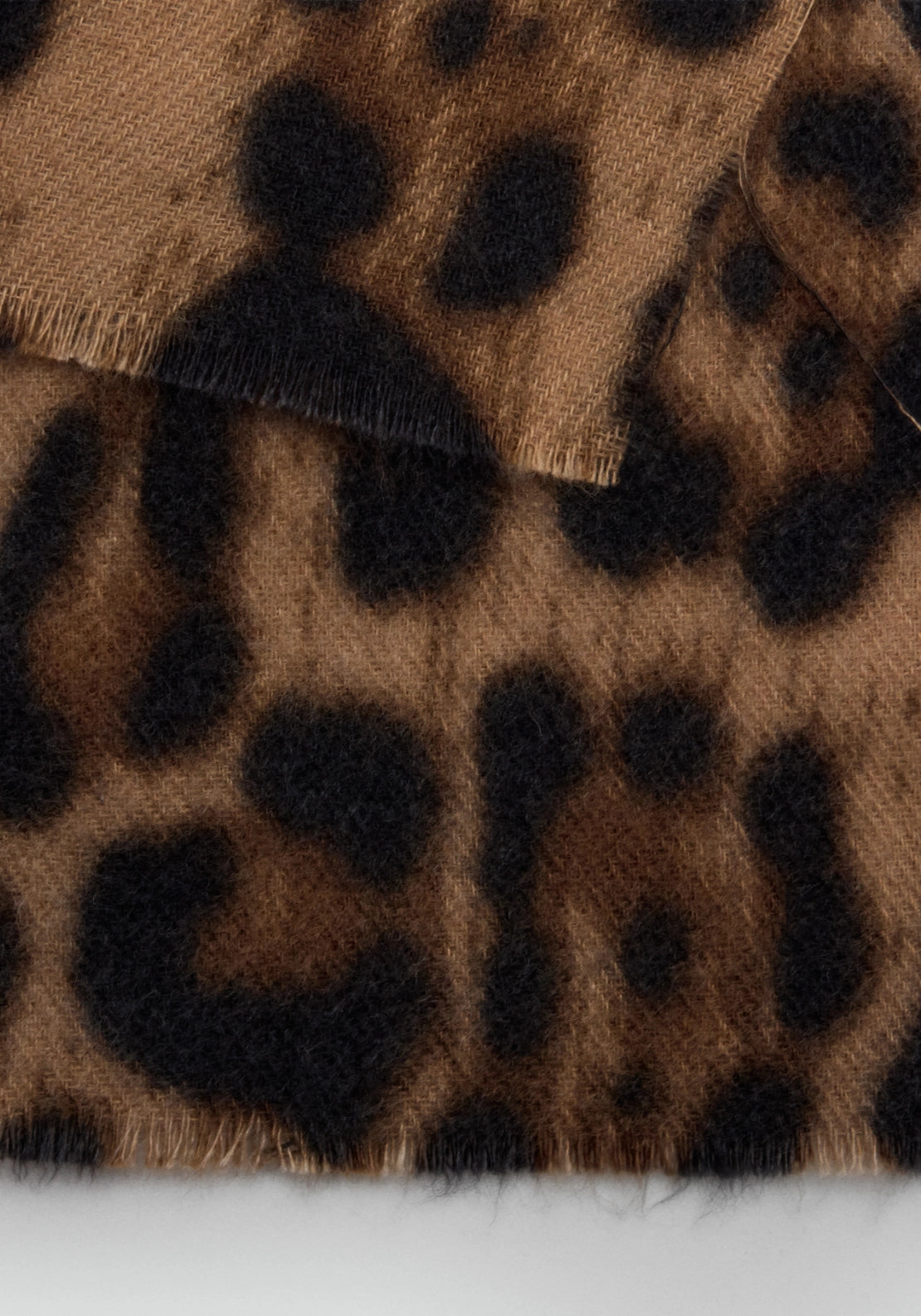 Animal Print Scarf - Brown