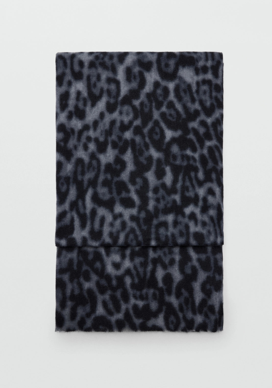 Animal Print Scarf - Grey