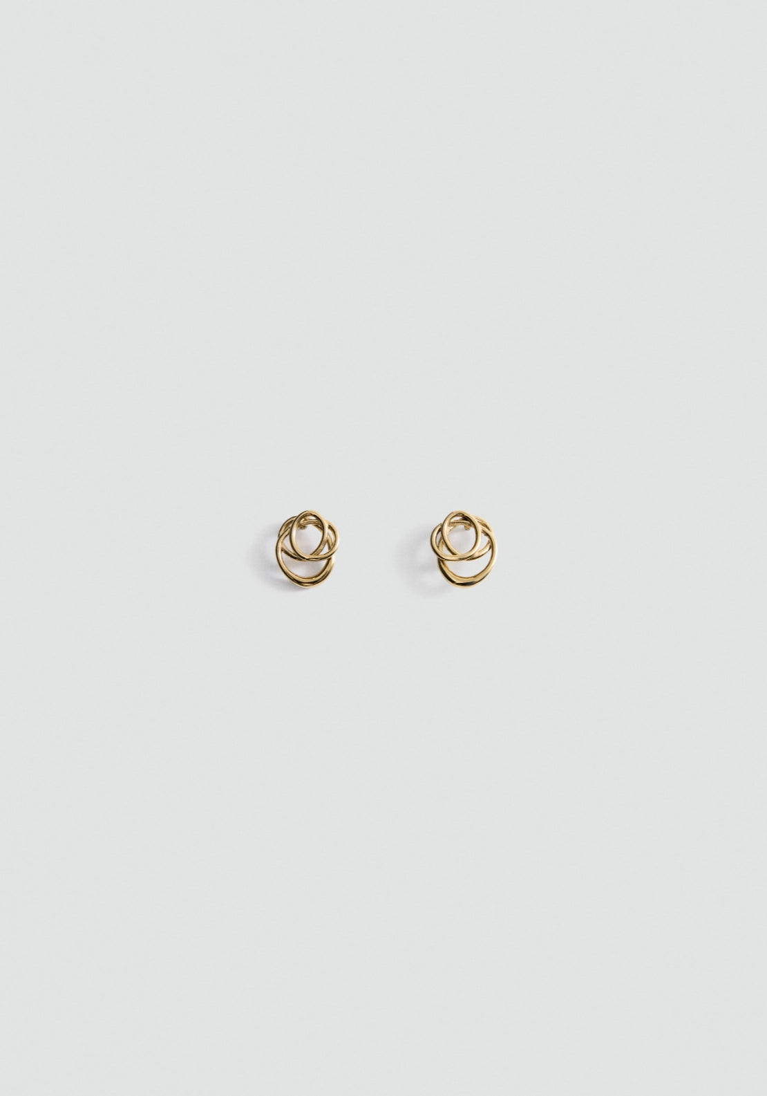 Contemporary Crossover Earrings - Gold