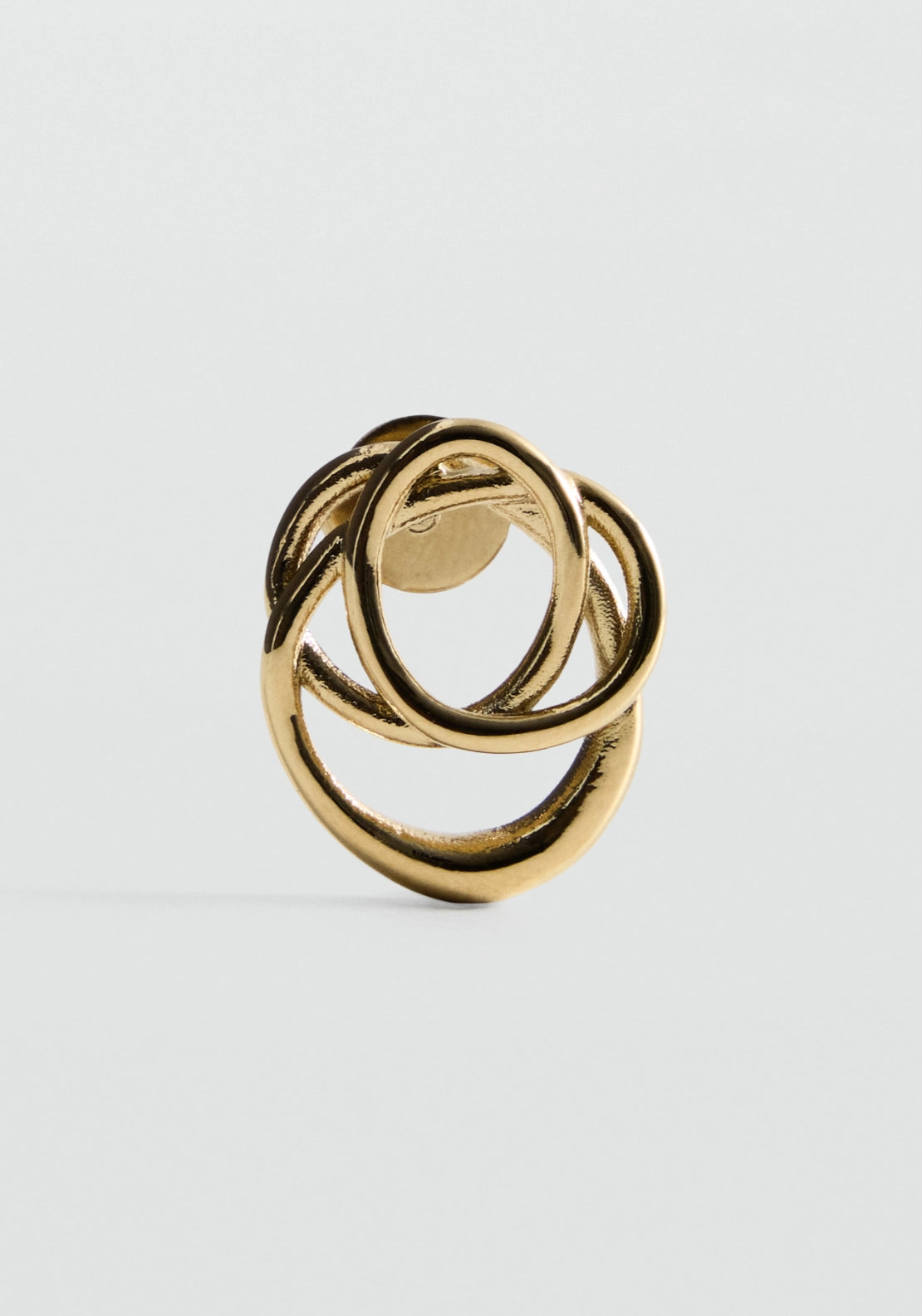 Contemporary Crossover Earrings - Gold