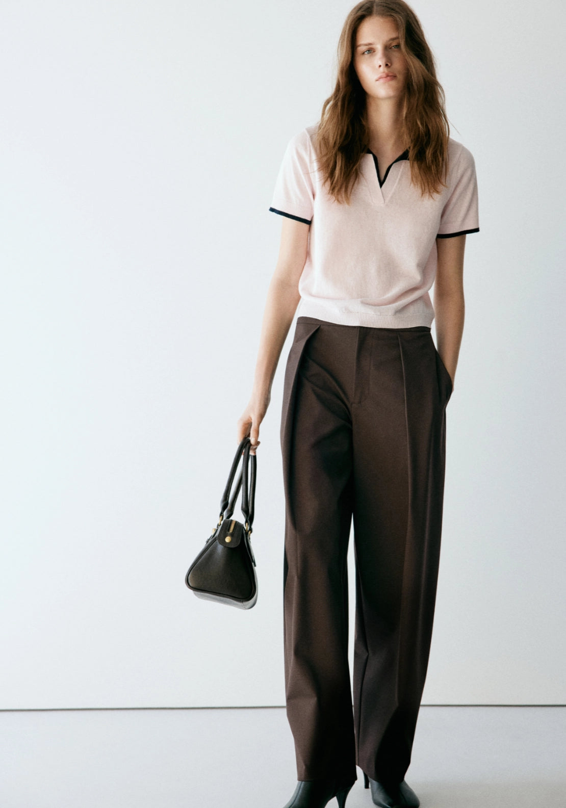 Balloon Formal Trousers - Brown
