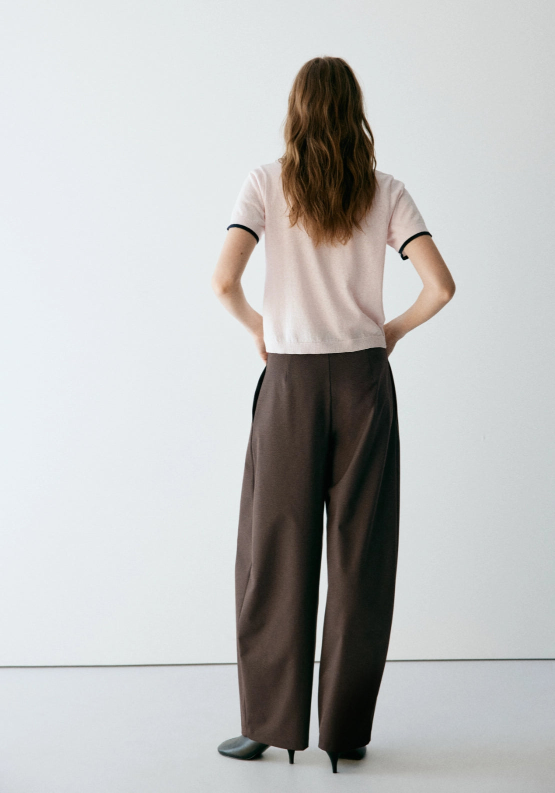 Balloon Formal Trousers - Brown