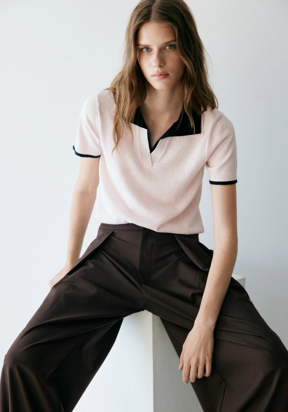 Balloon Formal Trousers - Brown