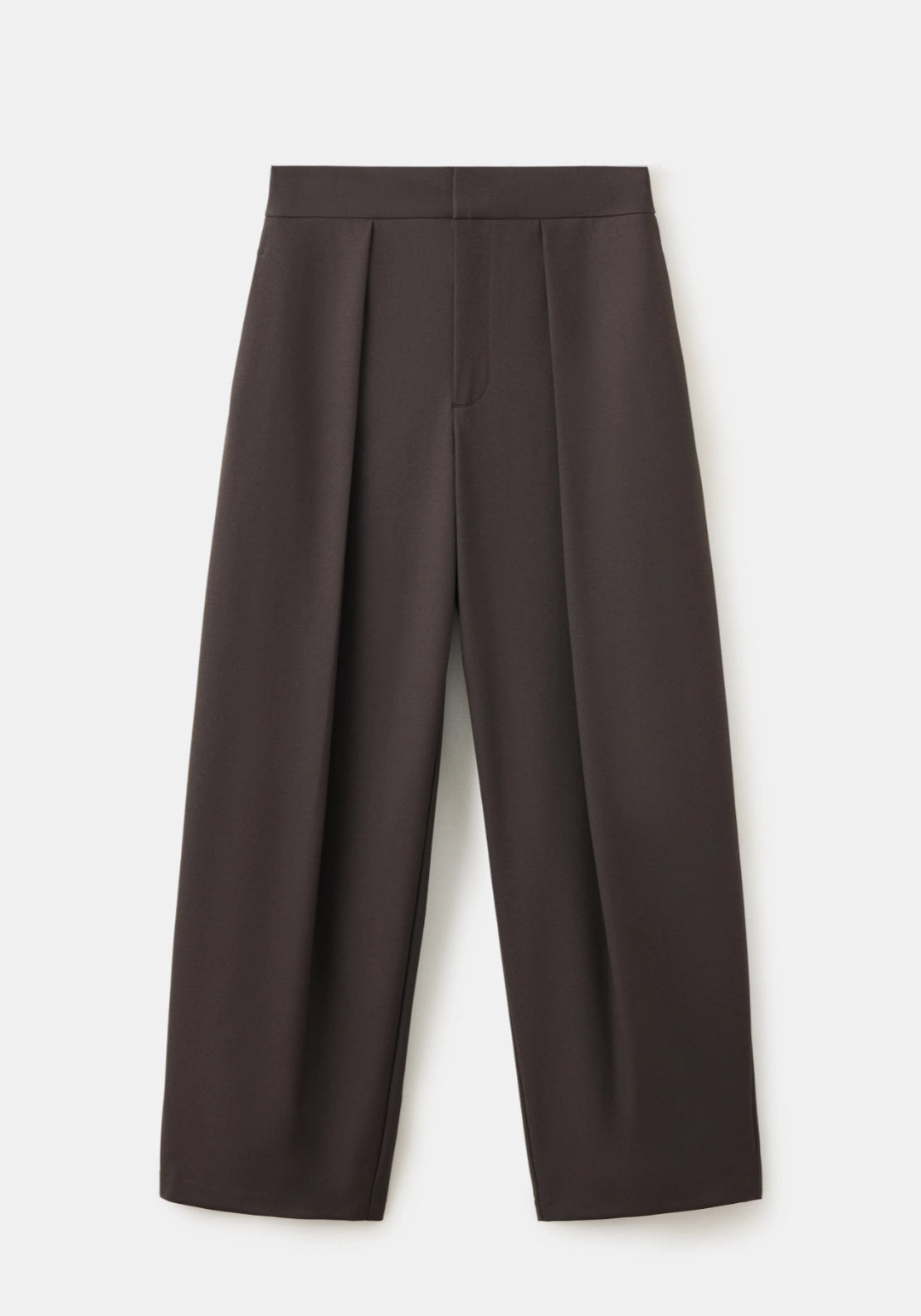 Balloon Formal Trousers - Brown