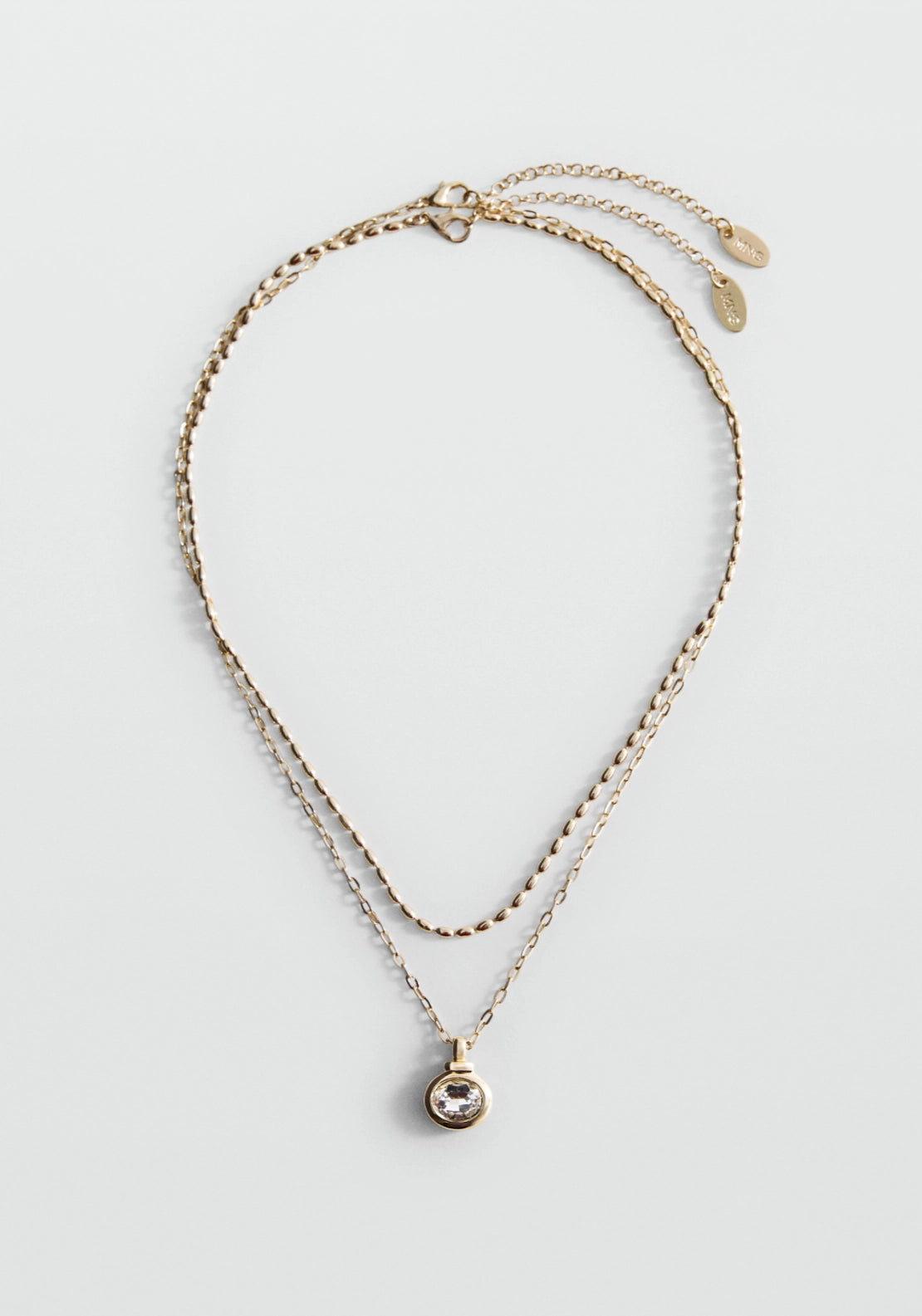 Layered Mixed Double Necklace - Gold
