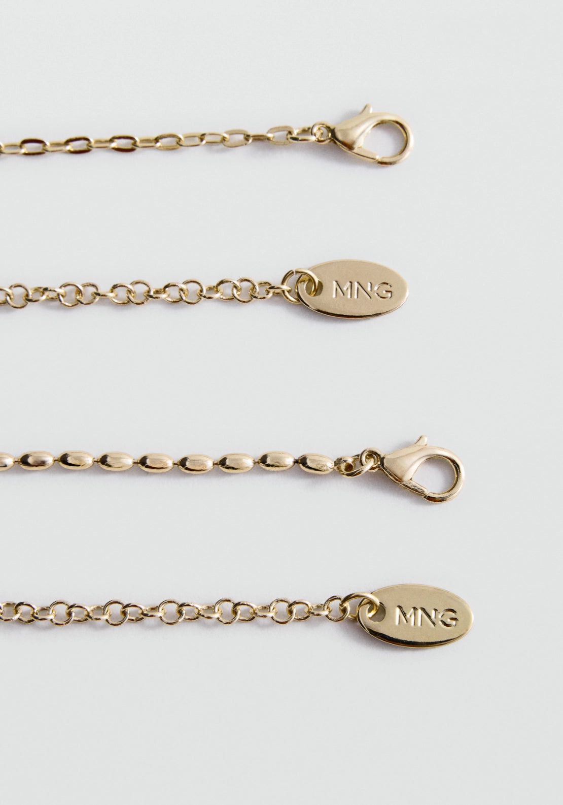 Layered Mixed Double Necklace - Gold