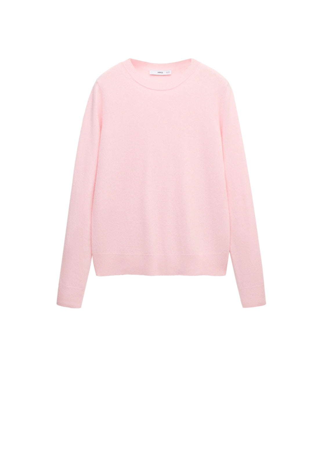 100% Cashmere Round Neck Sweater - Pink