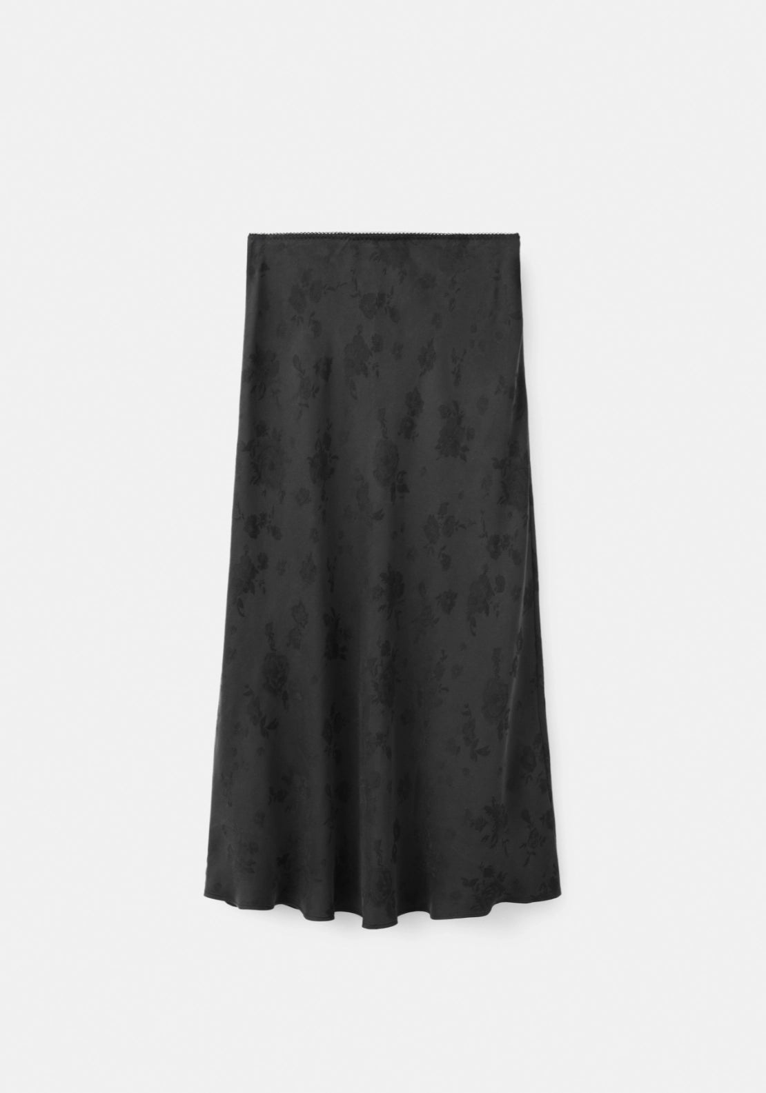 Floral Skirt - Black