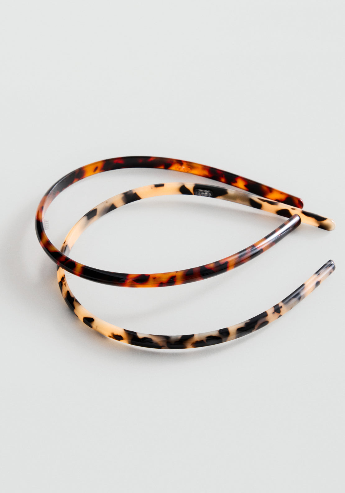 2 Pack Animal Print Headbands - Brown