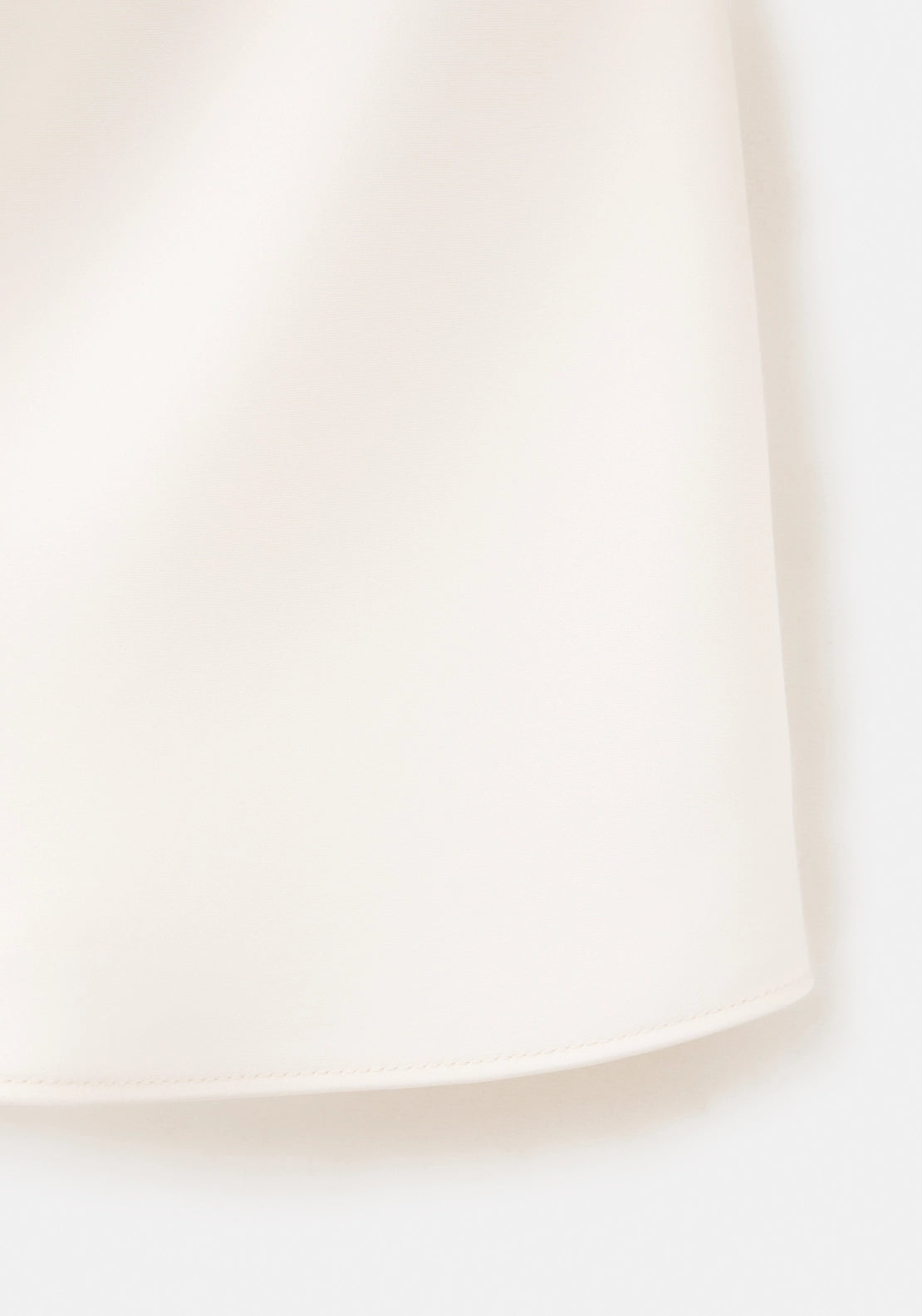 Draped Neck Satin Top - Beige