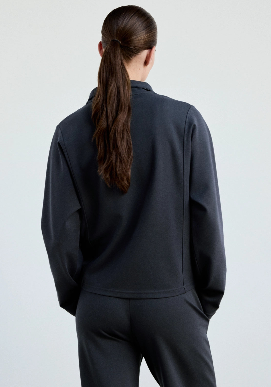 Turtleneck Sweatshirt With Zip - Blue