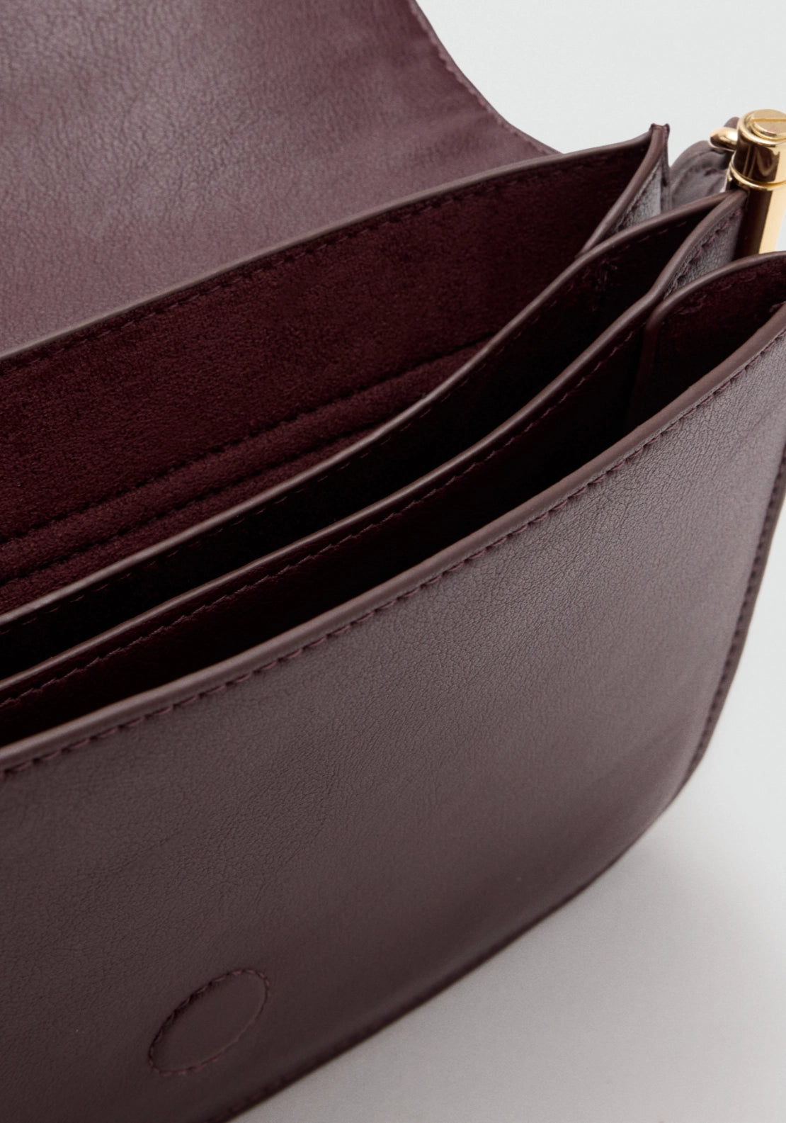 Square Crossbody Bag - Burgundy