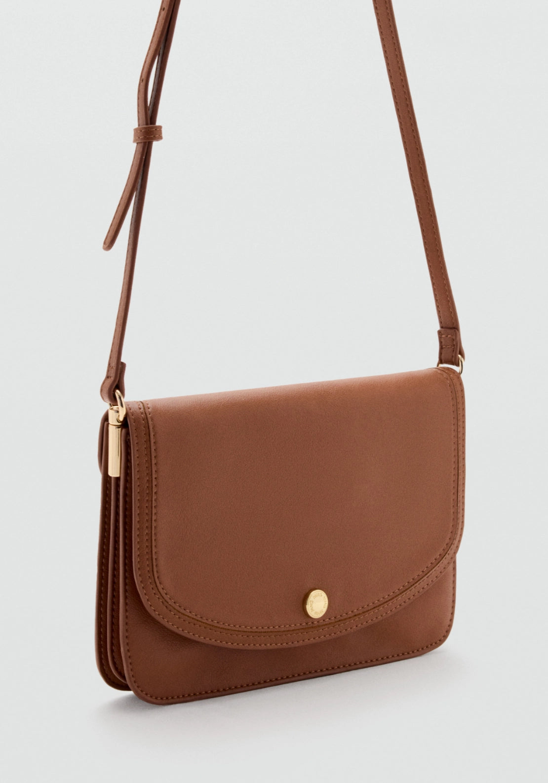 Square Crossbody Bag - Brown