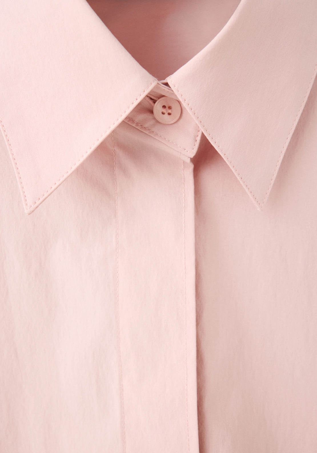 3/4 Sleeve Poplin Shirt - Pink