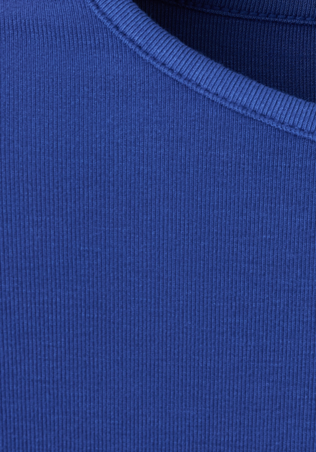 Long Sleeved Fitted T-Shirt - Blue